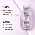 Garnier ultra doux rice water shampooing infusion d’eau de riz & amidon 400ml – Image 3