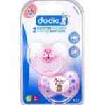 Dodie – Sucettes forme anatomique silicone (6M +) N°A13 – Papillon & Princesse