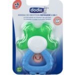 Dodie – Anneau de dentition réfrigéré 2 en 1 (6M+) – Vert et Bleu