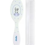 Dodie – Peigne et brosse assortis – Lapin bleu