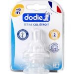 Dodie – Tétines col étroit (6M +) 3 vitesses Débit 2 (X2)