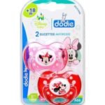 Dodie – Sucettes forme anatomique silicone Disney Baby Minnie (18M +) N°A66 – (x2)