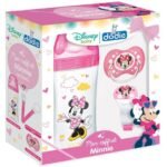 Dodie – Mon coffret Disney Baby Minnie (1 biberon Initiation+ 330 ml, 1 sucette anatomique (18M+), 1 attache sucette)