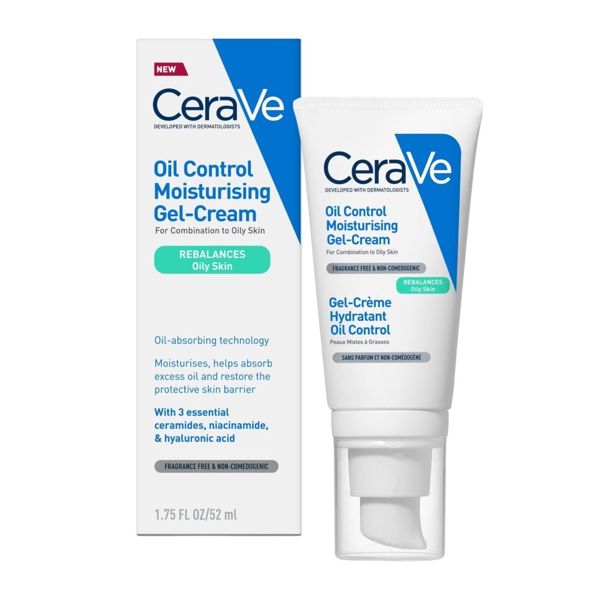 CERAVE GEL CREME HYDRATANT OIL CONTROL PEAUX MIXTES A GRASSES 52 ML – Image 2