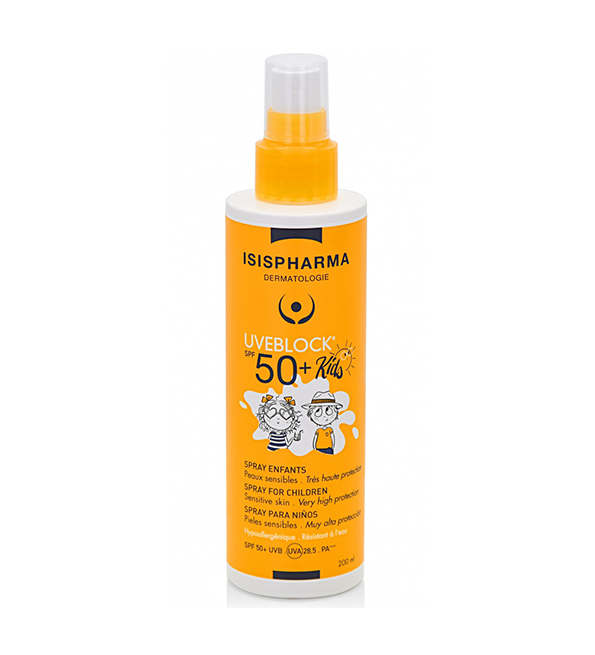 50_KIDS.png ISIS PHARMA UVEBLOCK SPRAY KIDS 50+ 200ML – Image 1