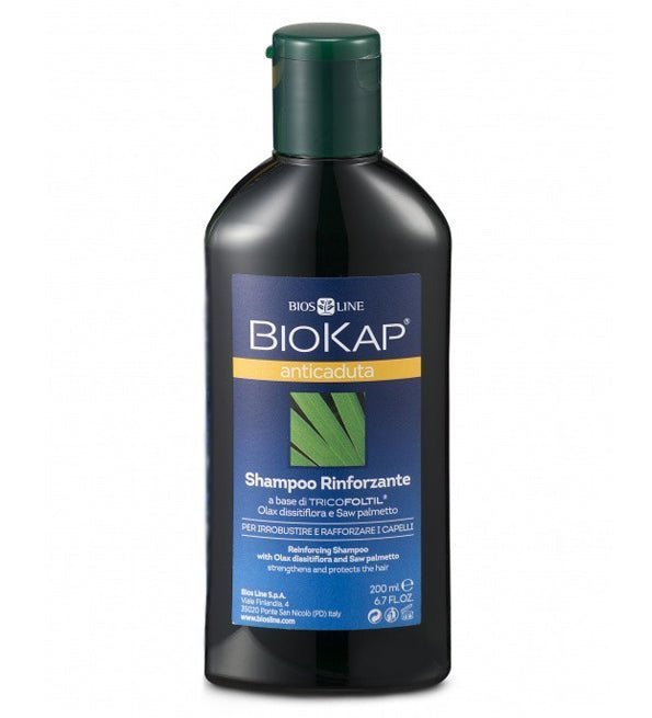 8030243000552-2_aa4185c2-6db3-49c1-84fe-a8d60449bf9d.jpg Biokap – Shampoing fortifiant anti-chute – 200 ml – Image 1