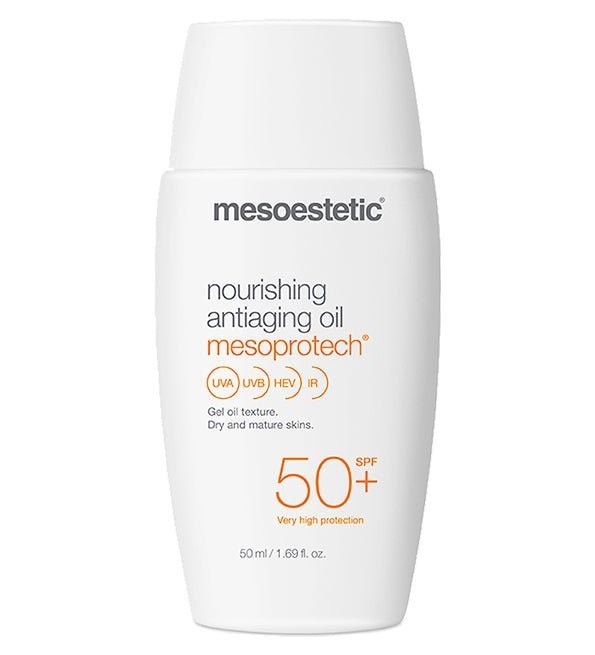 8436024755237_473909aa-9a7c-4c0e-a314-acfe87747ee7.jpg Mesoestetic Mesoprotech Huile Anti-Âge Spf50+ – 50 ml – Image 1