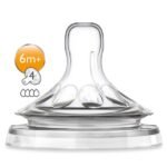 Avent – SCF654/27 – Tétine Natural 6 mois et + (Débit Rapide)