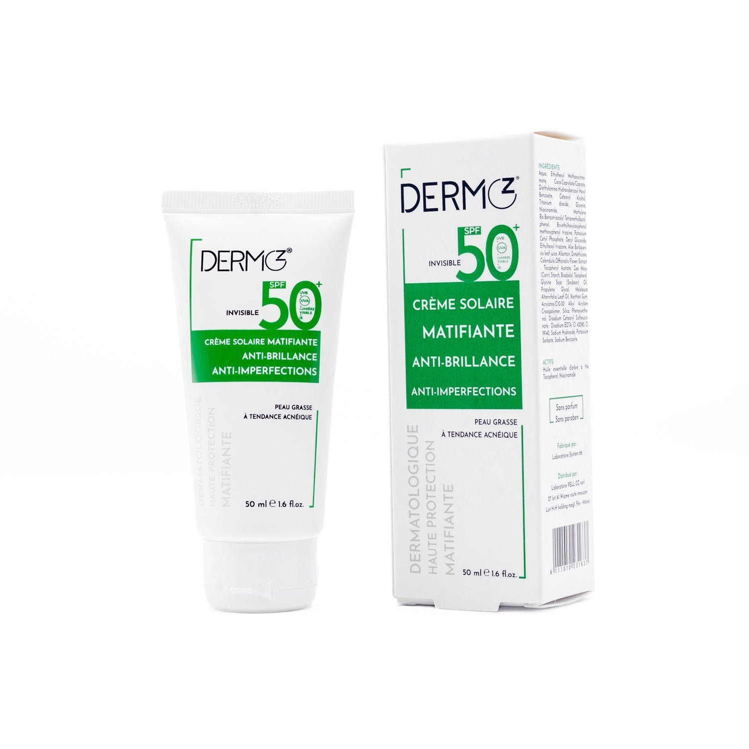 8U0A1268-Enhanced-NR-1.jpg DERMOZ Crème Solaire Invisible Matifiante SPF 50 – Image 1