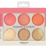 ABSOLUTE NEW YORK BLUSHING & GLOWING PALETTE LIGHT TO MEDIUM
