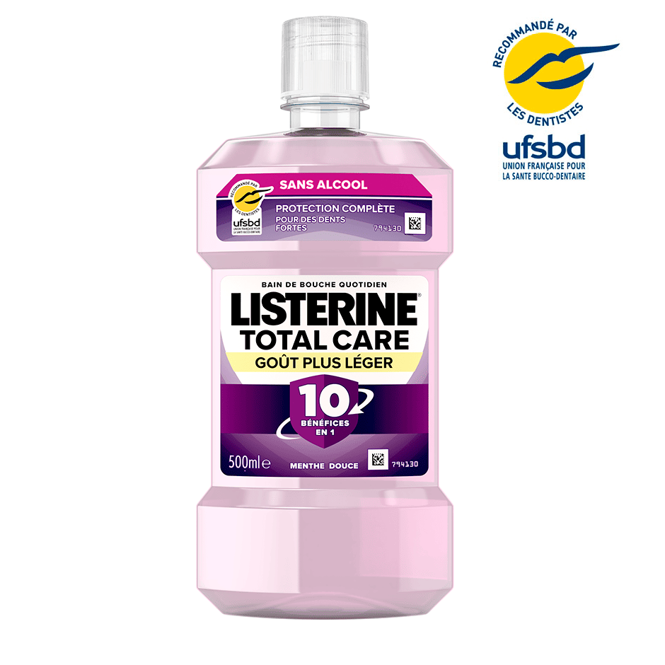 BradStore_Taco_02-1.png Listerine Bain de Bouche Total Care 10 Goût Plus Léger 500 ML – Image 1