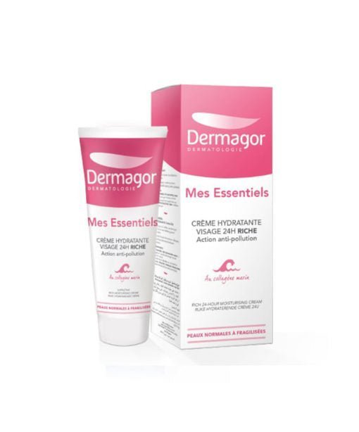 DERMAGOR-Mes-Essentiels-Creme-Hydratante-Visage-24H-Riche-40ML-510x614-2.jpg DERMAGOR Mes Essentiels Crème Hydratante Visage 24H Riche 40ML – Image 1