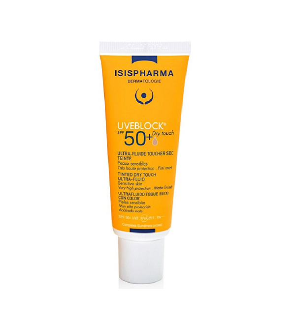DRYTEINTE.png ISISPHARMA Uveblock Dry touch Teinte medium spf50+ 40ml – Image 1