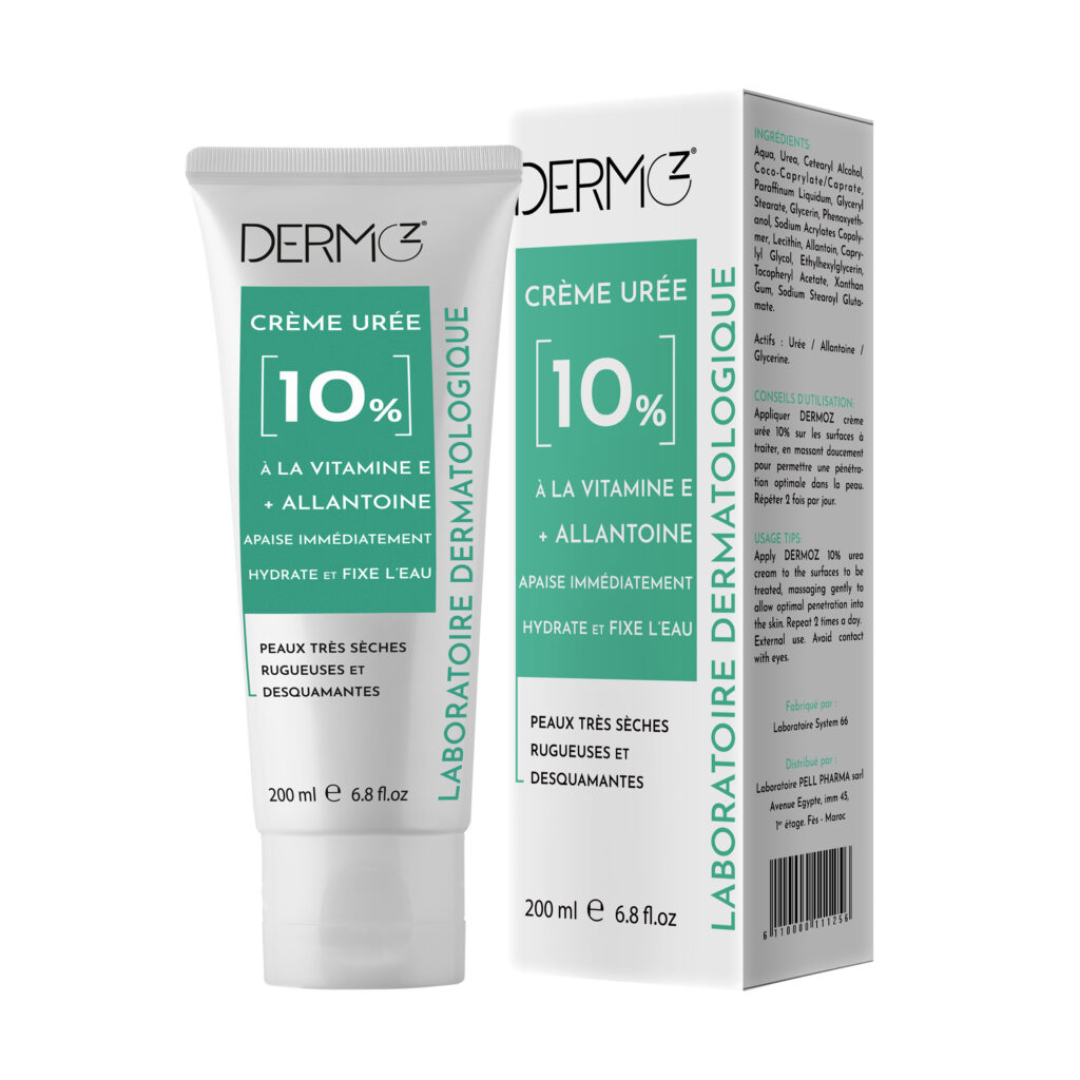Dermoz-creme-Uree-10-200ml-1_1-1.png Dermoz Creme Uree 10% 200ml – Image 1