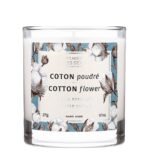PANIER DES SENS Bougie parfumée cire végétale Parfum Coton Poudré 275G – Image 2