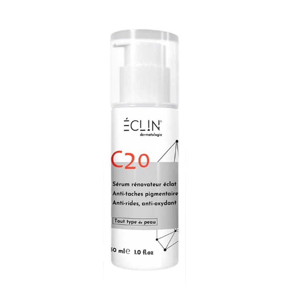 Eclin-Serum-C-20-Renovateur-Eclat-30-ml-novaparapharmacie-maroc-1.jpg Eclin Sérum Vitamin C 20 Rénovateur Eclat 30 ml – Image 1