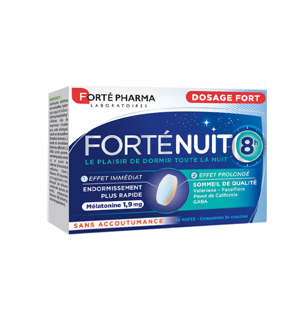 FCYHYCFY.png Forte Pharma Forté Nuit 8h 30CPS – Image 1