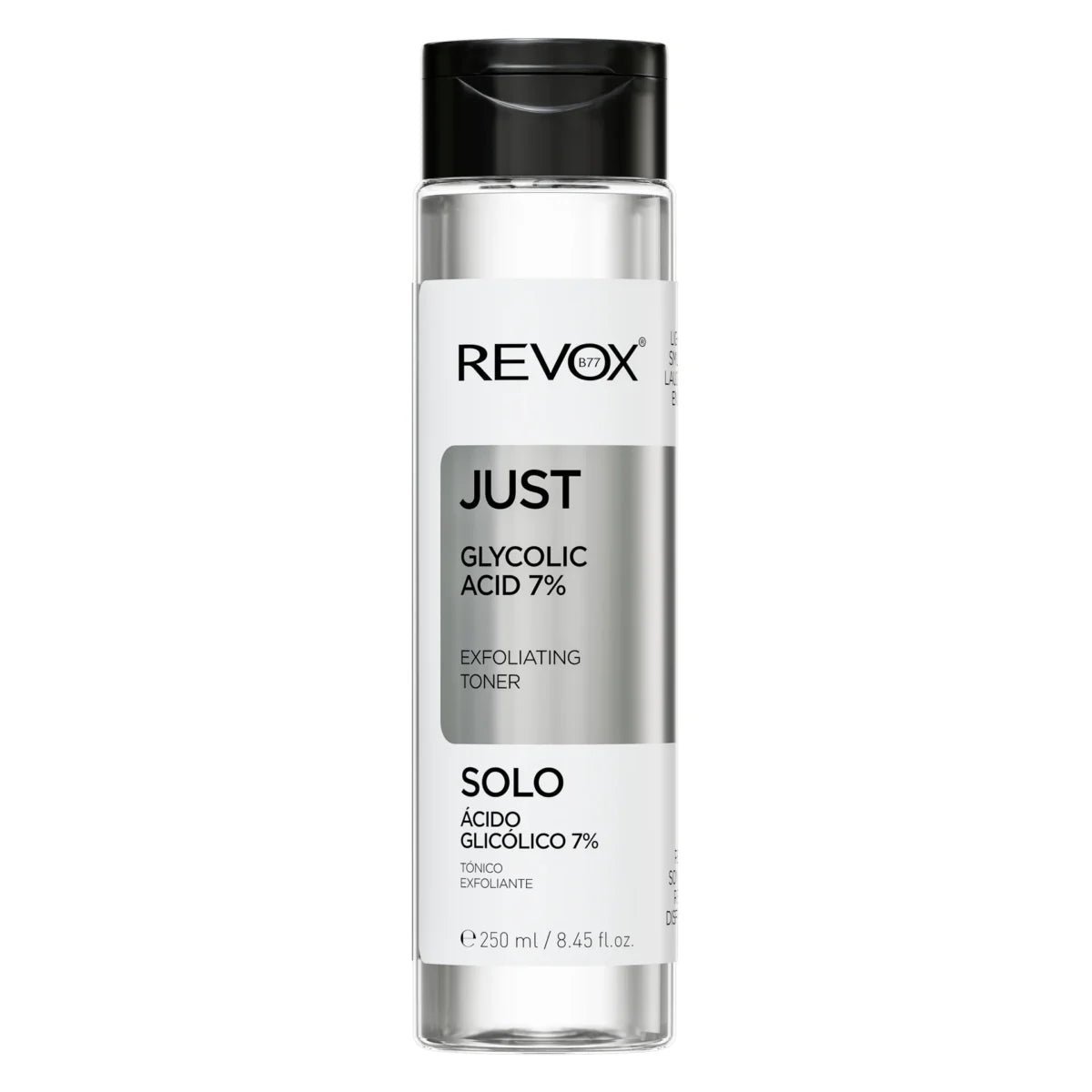 GLYCOLICACID7_-250ml-DIC23-scaled-1.jpg REVOX B77 JUST GLYCOLIC ACID 7% TONER – Image 1