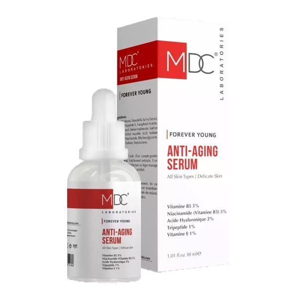 I9I_da9f3392-078d-403d-970b-68b55bf77b42.jpg MDC FOREVER YOUNG ANTI-AGING SERUM 30ML – Image 1