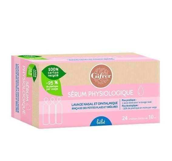 JHUJ.jpg GIFRER SERUM PHYSIOLOGICA BTE X 24 UNIDOSES 5 ML – Image 1