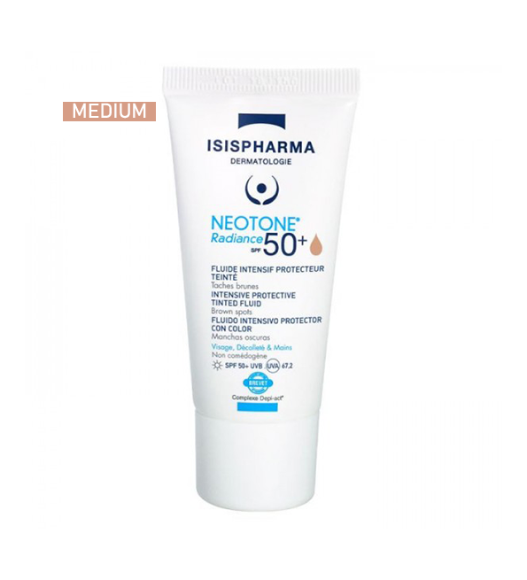 MEDIUM.png Isispharma Neotone Radiance SPF 50+ TEINTE MEDIUM 30ML – Image 1