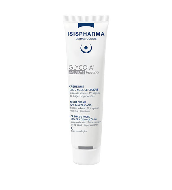 MEDIUM.png2_.png Isispharma Glyco-A Medium Peeling Crème Nuit 12% d’Acide Glycolique – 30ml – Image 1