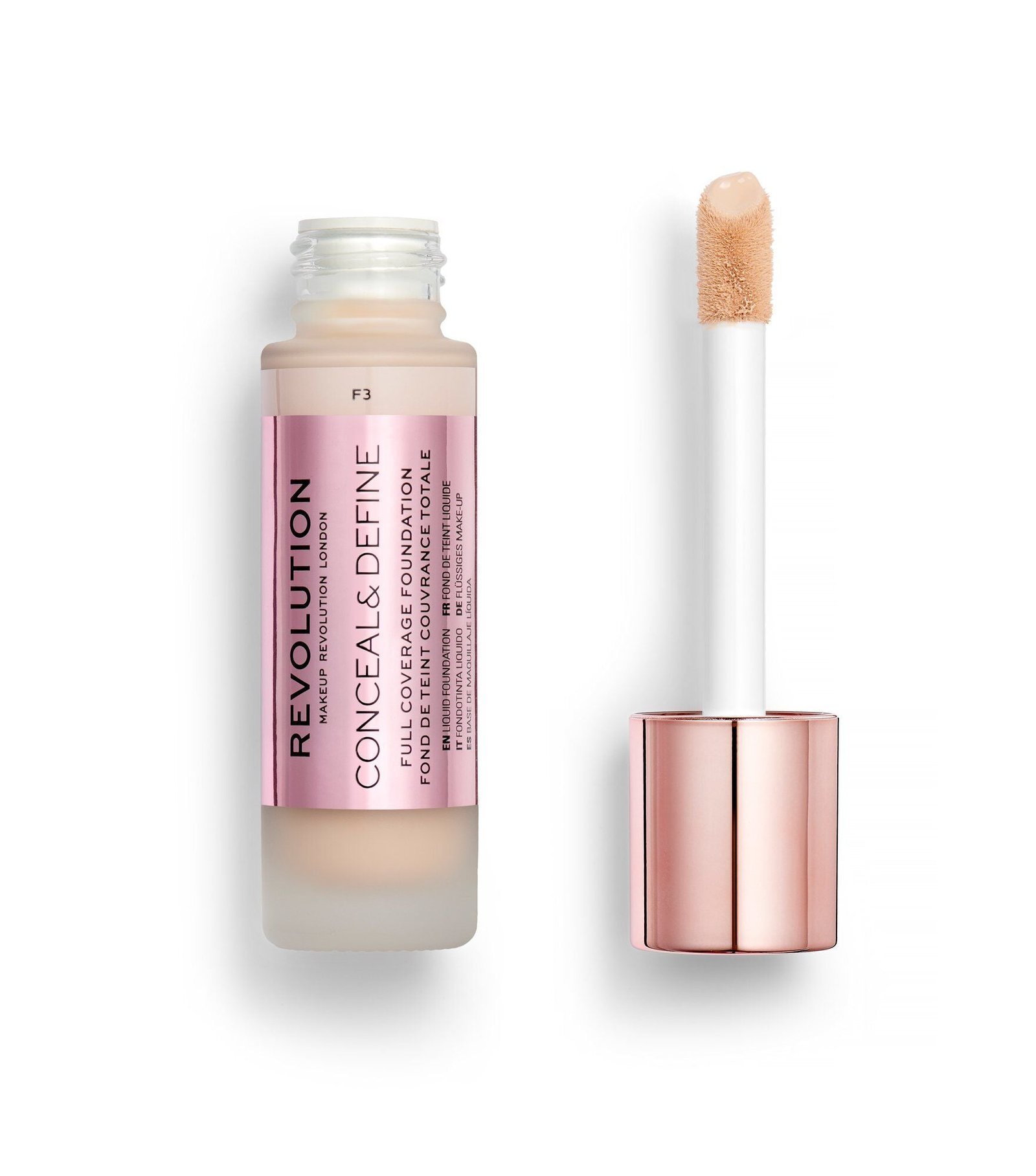 MakeupRevolutionConceal_DefineFoundationF33_b3dfdc37-d153-41ec-a793-9515cee73ced-1.jpg REVOLUTION CONCEAL AND DEFINE FOUNDATION F3 – Image 1