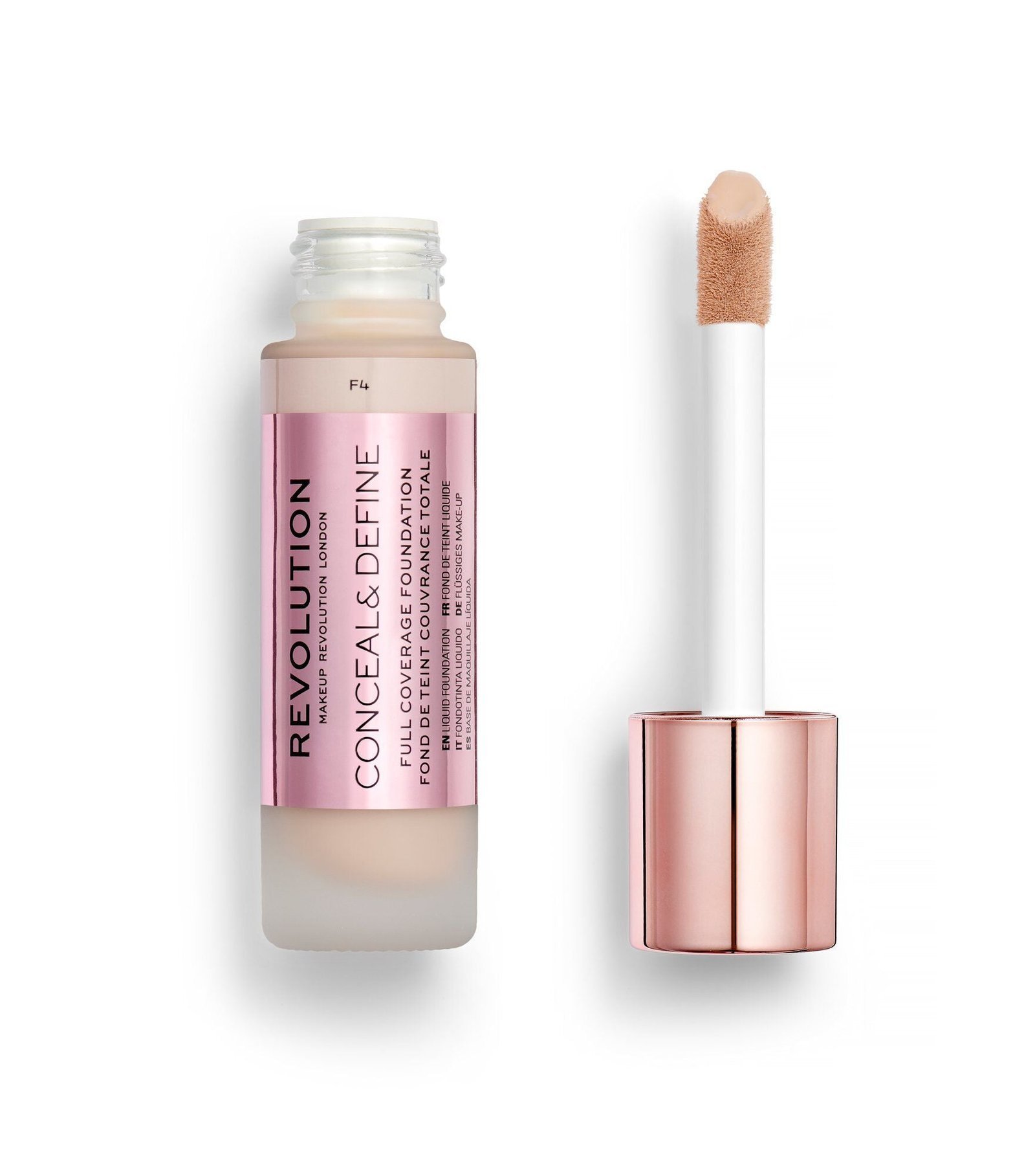 MakeupRevolutionConceal_DefineFoundationF43_9dd1418e-582d-40e7-b474-a87ebaf675fd-1.jpg REVOLUTION CONCEAL & DEFINE FOUNDATION F4 – Image 1