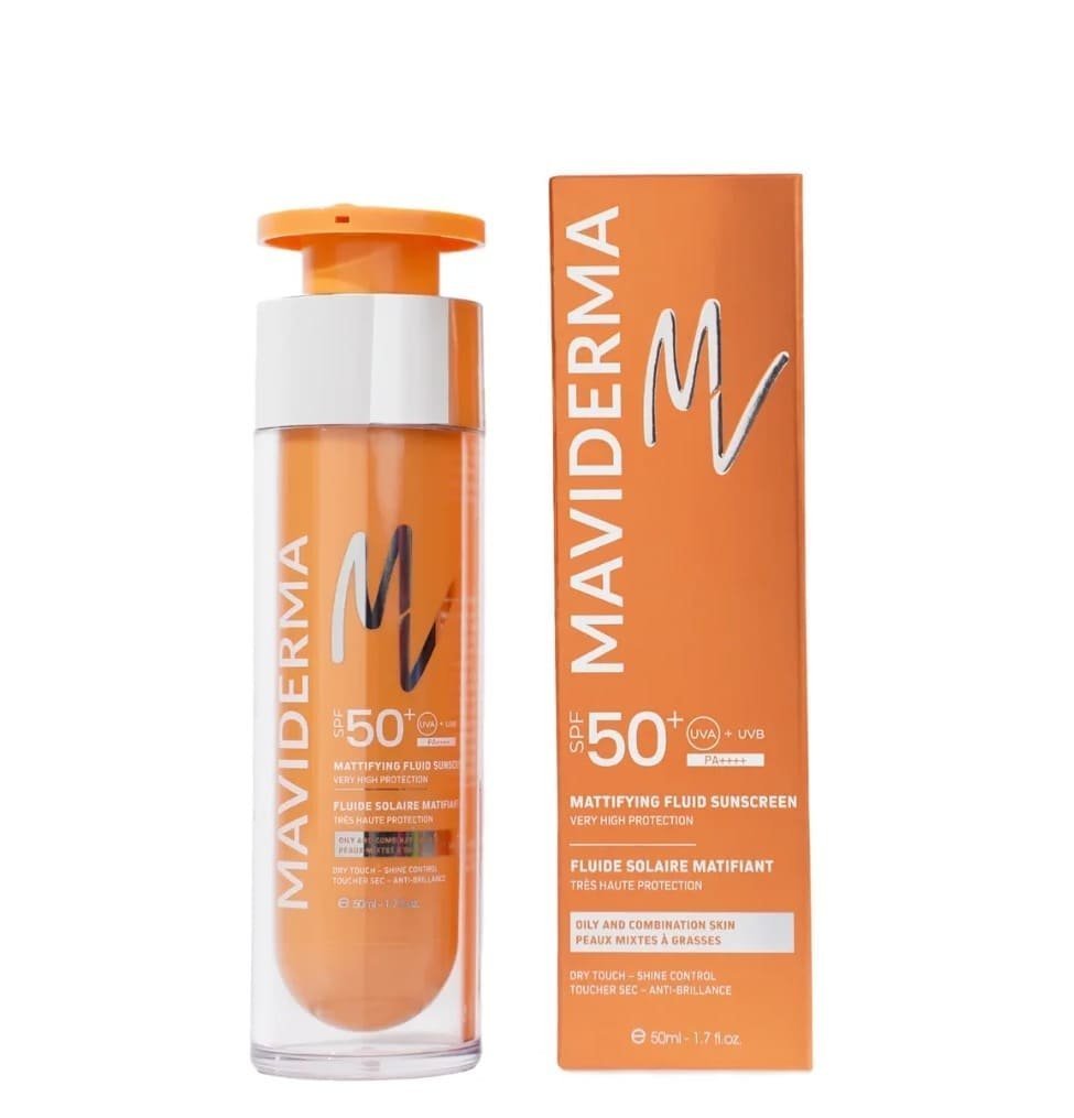 Maviderma-Ecran-Fluide-Matifiant-spf50-50ml_1_1-2.jpg Maviderma Ecran Fluide Matifiant Spf50+ 50ml – Image 1