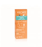 VICHY CAPITAL SOLEIL CREME ONCTUEUSE PEAU NORMALE A SECHE SPF 50+ 50 ML – Image 2