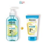 Garnier lot skinactive fast clear gel nettoyant 200ml + Scrub 50ml
