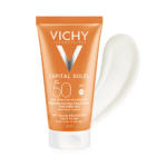 Vichy Capital Soleil Émulsion Toucher Sec SPF50 Peau Sens Mixte à Gras = Lait Après-Soleil Offerte – Image 6