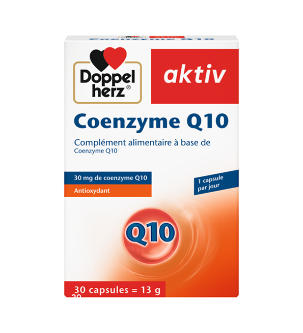 Q10.png DOPPEL HERZ AKTIV COENZYME Q10 30 CAPSULES – Image 1