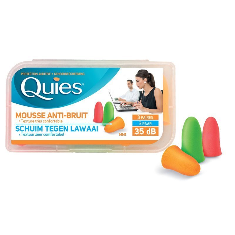 R.jpg Quies Mousse Anti-Bruit - 3x2u – Image 1