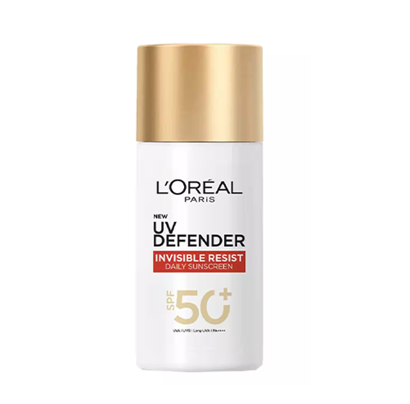 RDHTYTRYRTURT-2.png L'Oréal Paris UV DEFENDER INVISIBLE RESISTE -ECRAN SOLAIRE SPF 50+ 50ML – Image 1