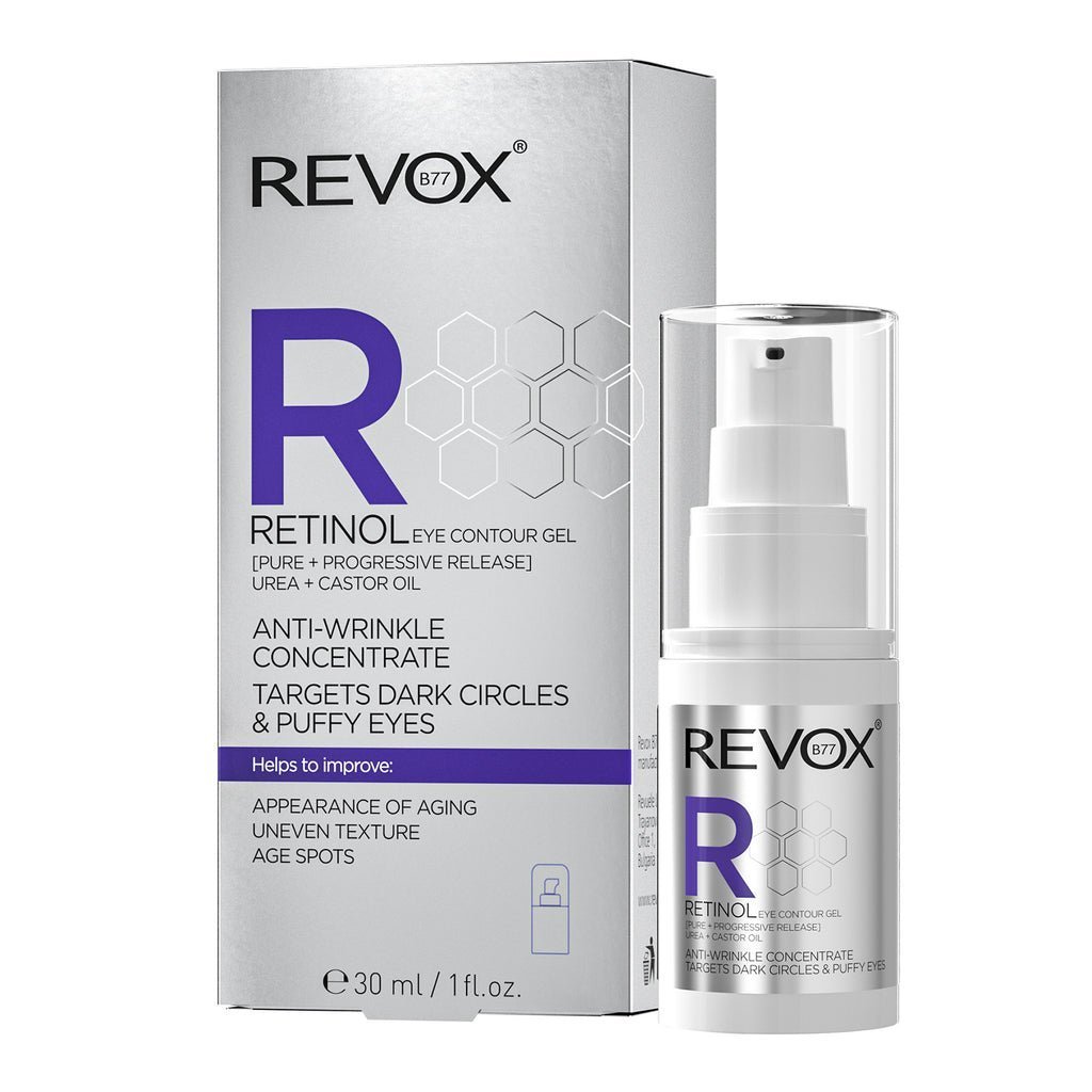 RetinolEyeContourGel-Cajaybote_1024x1024_4637e1c1-31a0-4252-9773-5e024eca732e.jpg Revox b77 RETINOL Gel antirides contour des yeux 30ml – Image 1