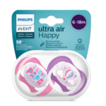 AVENT SUCETTE ORTHO 6-18M GIRL PAP/BALLO - SCF080/04