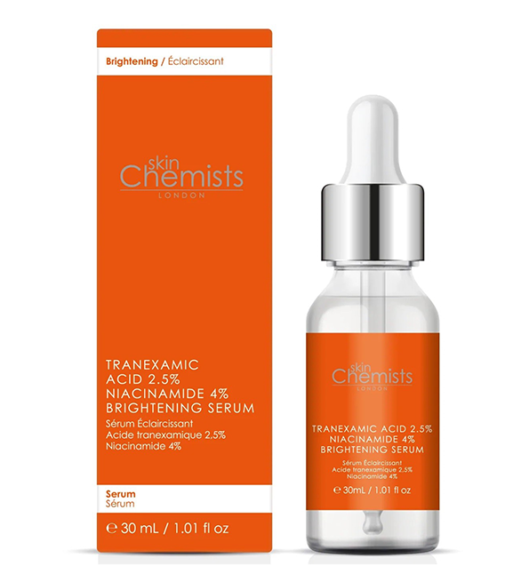SKINCHEMIST.png SKIN CHEMISTS BRIGHTENING SERUM ECLAIRCISSANT TRANEXAMIC ACID 2.5% NIACINAMIDE 4% 30ML – Image 1
