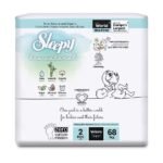 Sleepy Couches bio natural double jumbo taille Mini 2 – 68 unités / 3-6 Kg
