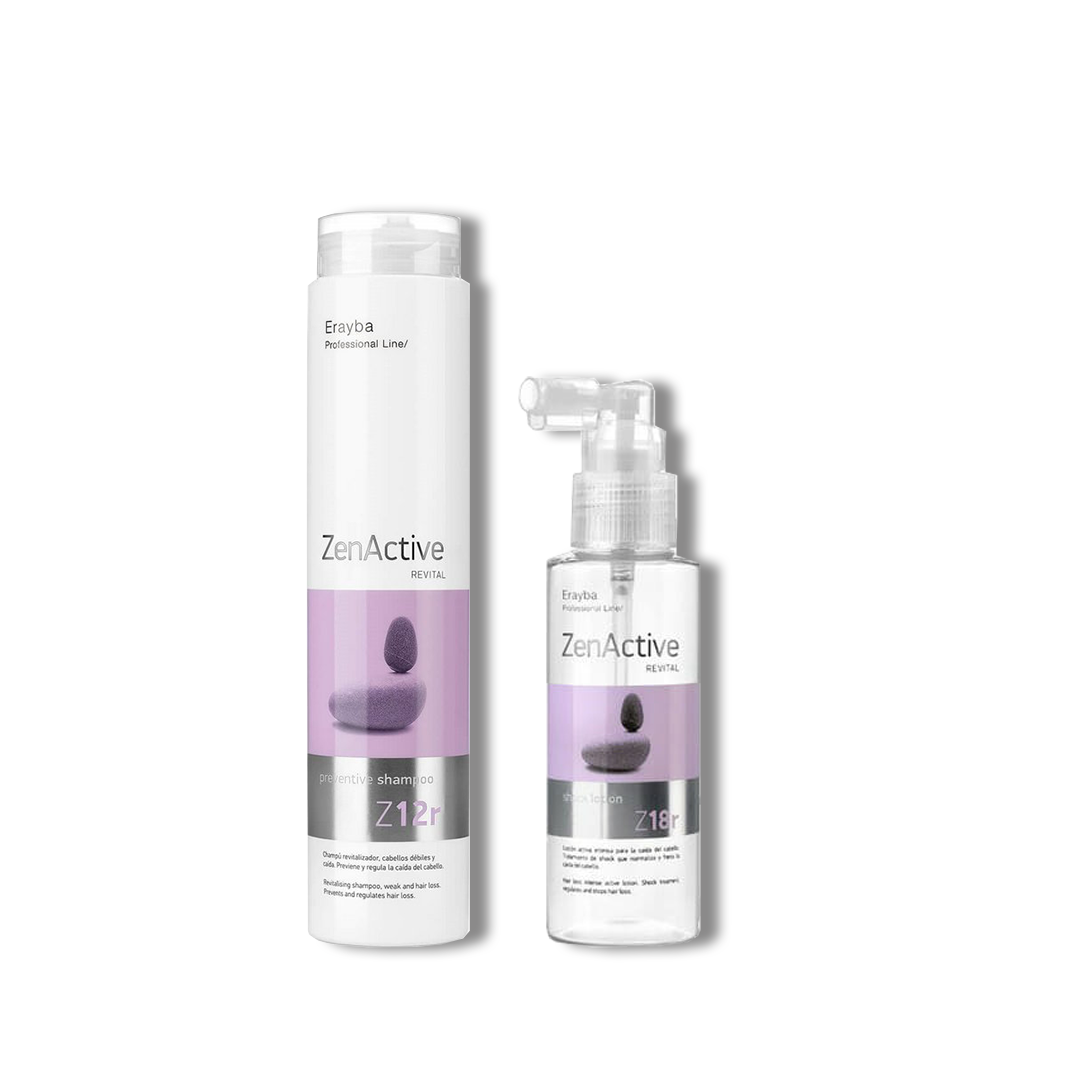 TU6.png ERAYBA ZEN ACTIVE REVITAL TREATMENT ANTI HAIR LOSS ZR SET 250ML+100ML – Image 1