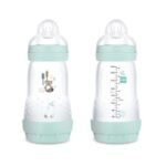 Mam Baby Biberon anti-colique bleu easy start 260ml 2 mois+