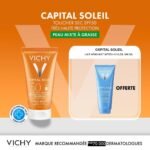 Vichy Capital Soleil Émulsion Toucher Sec SPF50 Peau Sens Mixte à Gras = Lait Après-Soleil Offerte