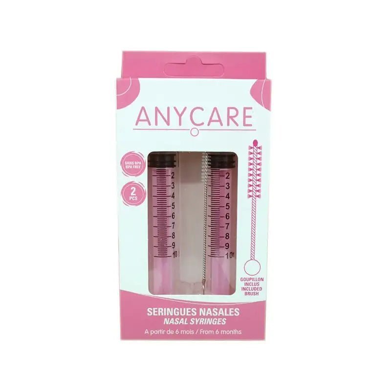 anycare-irrigateur-nasale-rose-b2-1.jpg ANYCARE IRRIGATEUR NASAL 2 PIECES 10 ML 6 MOIS + – Image 1