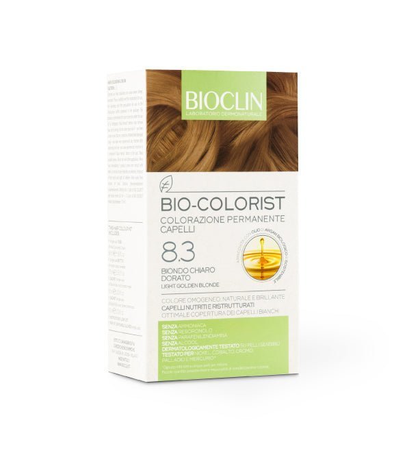 bioclin-bio-colorist-colorazione-permanente-nuance-8.3-biondo-chiaro-dorato_9079bc17-9c4d-4e61-9972-d91a79cc2dd7.jpg Bioclin Bio Colorist 8.3 Blond Claire Doré – Image 1