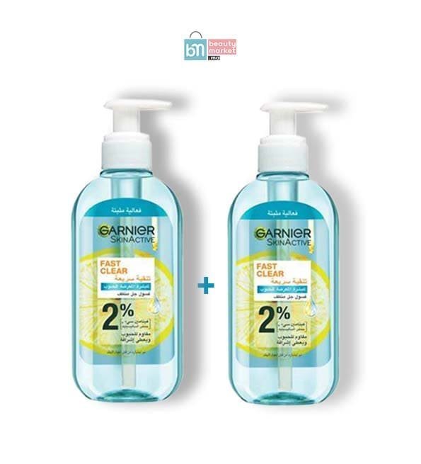 clair_1-1.jpg Garnier lot 2 gel wash fast clear 200ml – Image 1