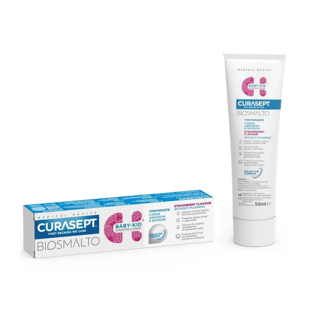 curasept-bios-dentifrice-baby-kids-sans-fluor-6-m-6-ans-50ml.jpg Curasept Biosmalto Dent Baby Kids 6ans 50ml – Image 1