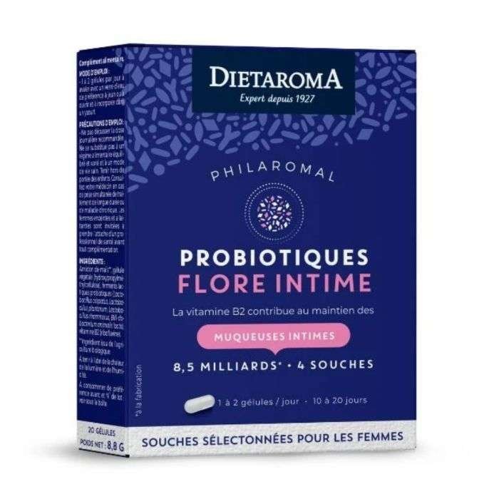 dietaroma-dietaroma-probiotiques-flore-intime-20-gelules-gynecologie-et-troubles-urinaires-1.jpg DIETAROMA PROBIOTIQUES Philaromal Flore Intime 20 gélules – Image 1