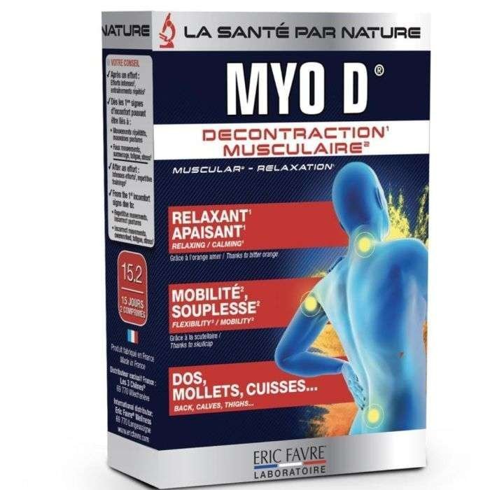 eric-favre-eric-favre-myo-d-deconcentration-musculaire-articulations-et-crampes-1.jpg Eric Favre Myo D – Décontraction musculaire 30 comprimés – Image 1