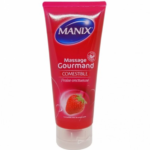Manix Gel Massage Gourmand Fraise – 200ML