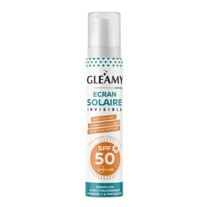 gleamy-ecran-solaire-invisible-spf50-anti-taches-50-ml-1.jpg GLEAMY ECRAN SOLAIRE INVISIBLE SPF50+ ANTI TACHES 50 ML – Image 1